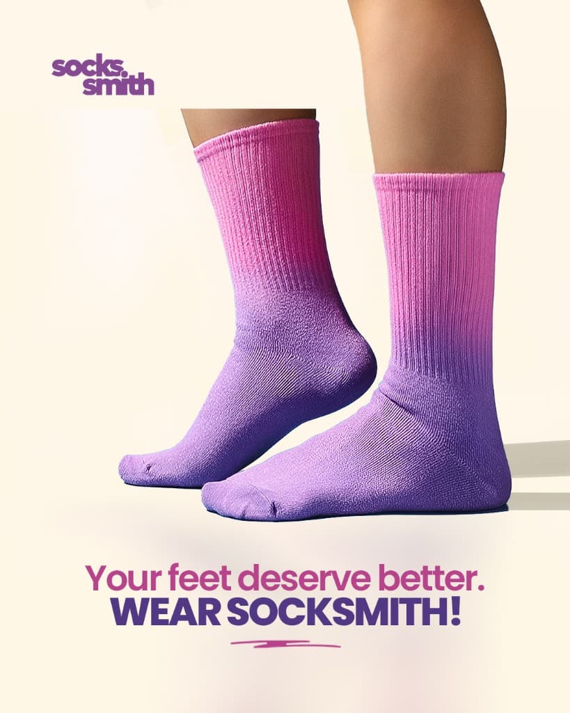 Cream gradient socks
