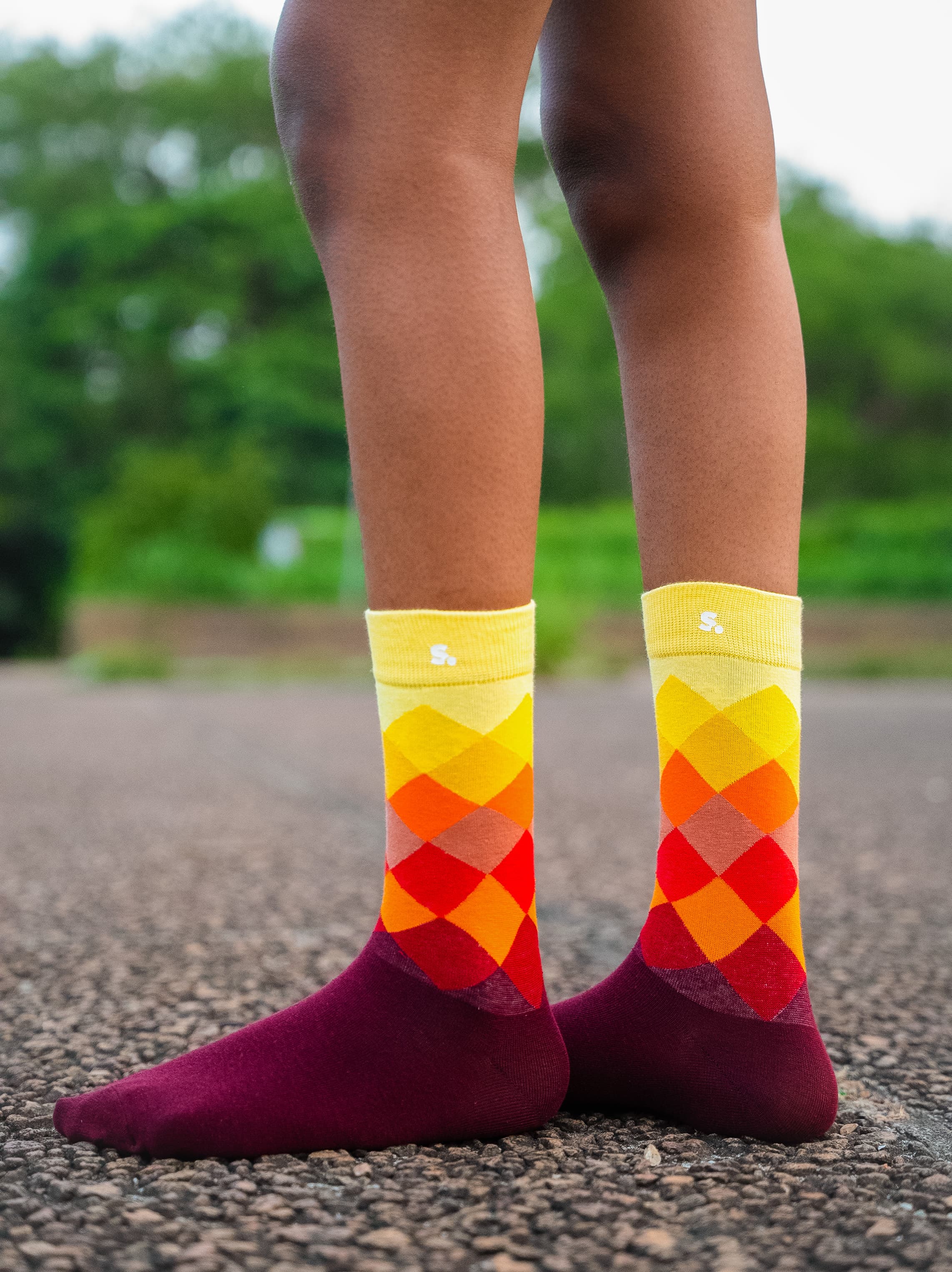 Geometric Burgundy 2