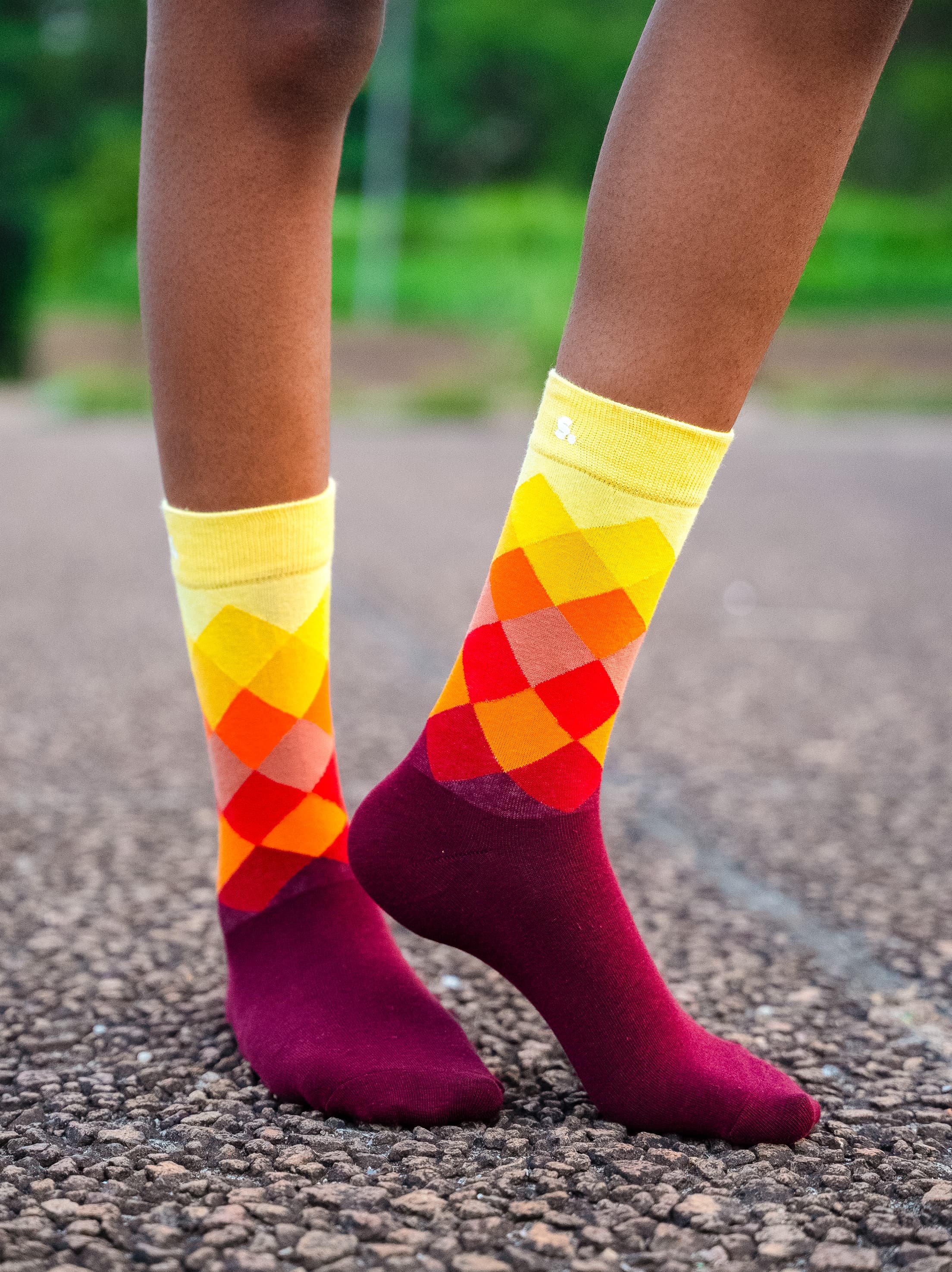 Geometric Burgundy 3